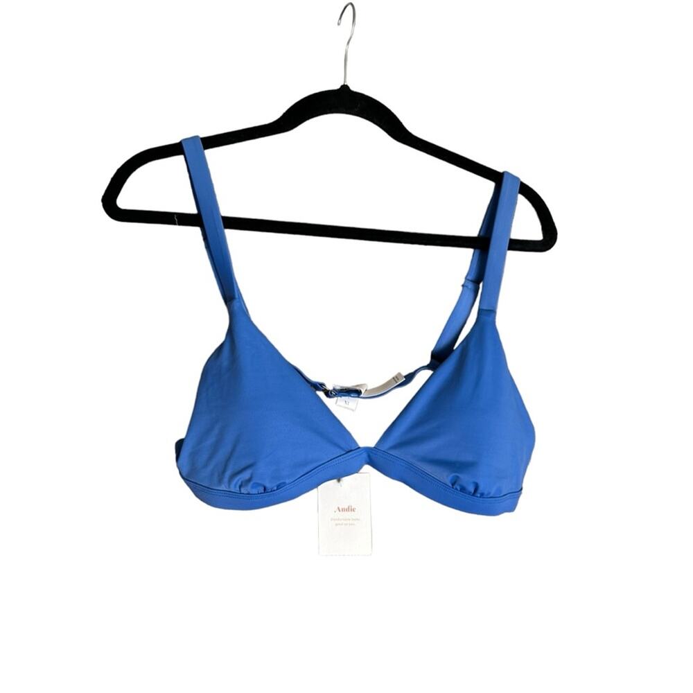 NWT Andie Swim The Caicos Top Horizon Blue Bikini Top Size XL
